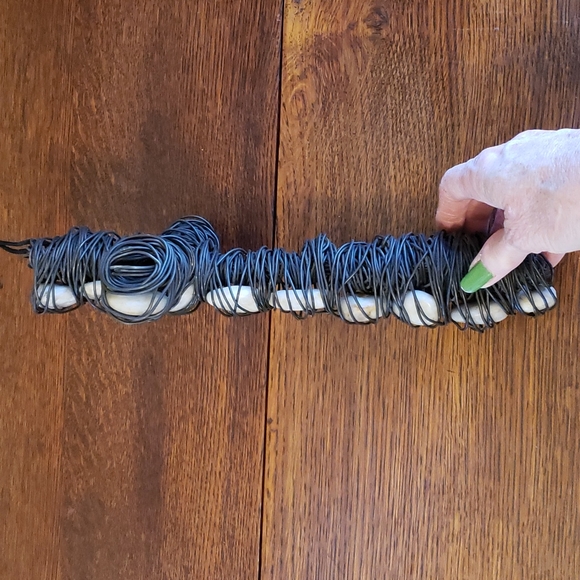 Cross Handcrafted with thick Wire and Stones - Picture 14 of 14